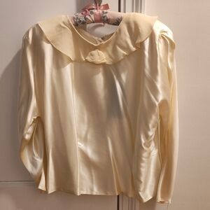 Elegant Cream Women's Top